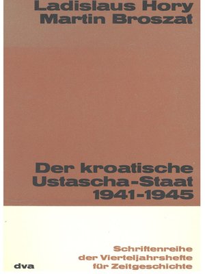 cover image of Der kroatische Ustascha-Staat 1941-1945